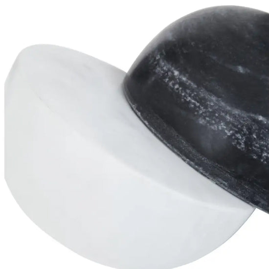Oxana Marble Decorative Sculpture In Black And White