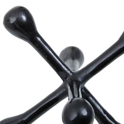Prato Cast Aluminium Abstract Sculpture In Black