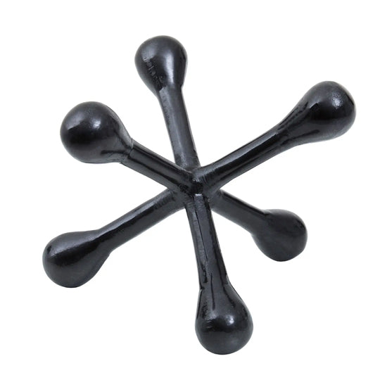 Prato Cast Aluminium Abstract Sculpture In Black