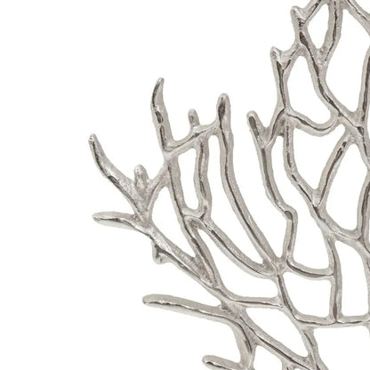 Prato Cast Aluminium Small Tree Sculpture In Nickel