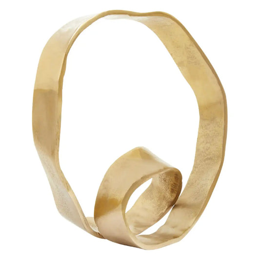 Prato Metal Knot Sculpture In Gold