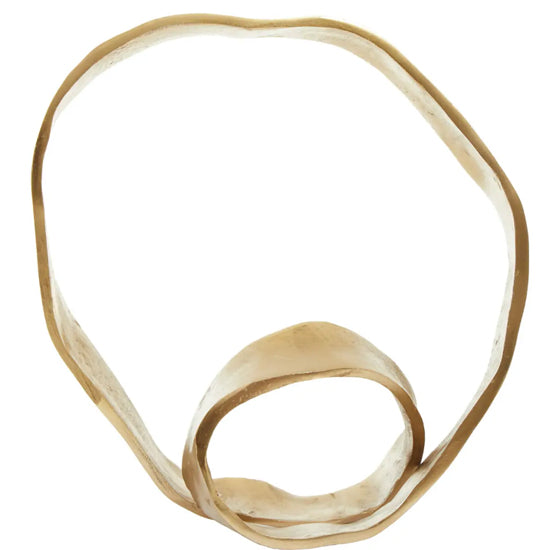 Prato Metal Knot Sculpture In Gold