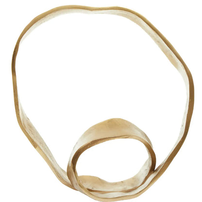 Prato Metal Knot Sculpture In Gold