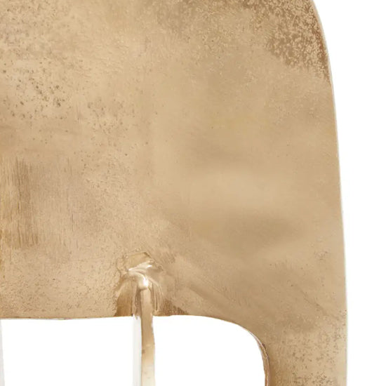 Prato Aluminium Abstract Sculpture In Gold