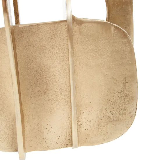 Prato Aluminium Abstract Sculpture In Gold
