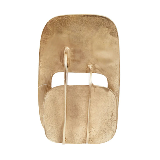 Prato Aluminium Abstract Sculpture In Gold