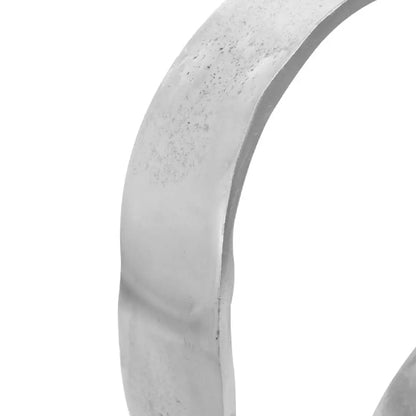 Prato Aluminium Rounded Knot Sculpture In Nickel