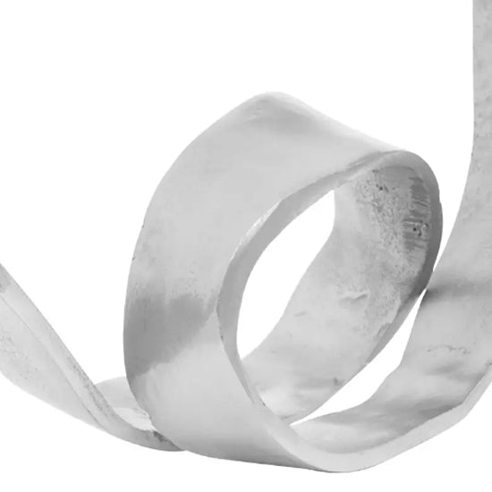 Prato Aluminium Rounded Knot Sculpture In Nickel