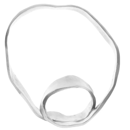 Prato Aluminium Rounded Knot Sculpture In Nickel