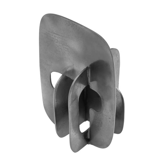 Prato Aluminium Abstract Sculpture In Black Nickel