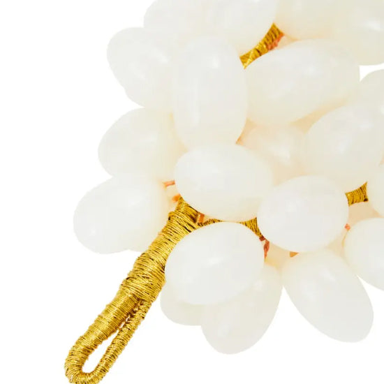 Oleena Onyx Decorative Grapes In White