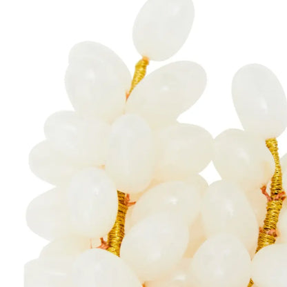 Oleena Onyx Decorative Grapes In White
