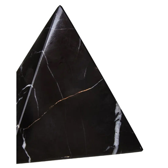 Salmo Marble Pyramid Ornament In Black