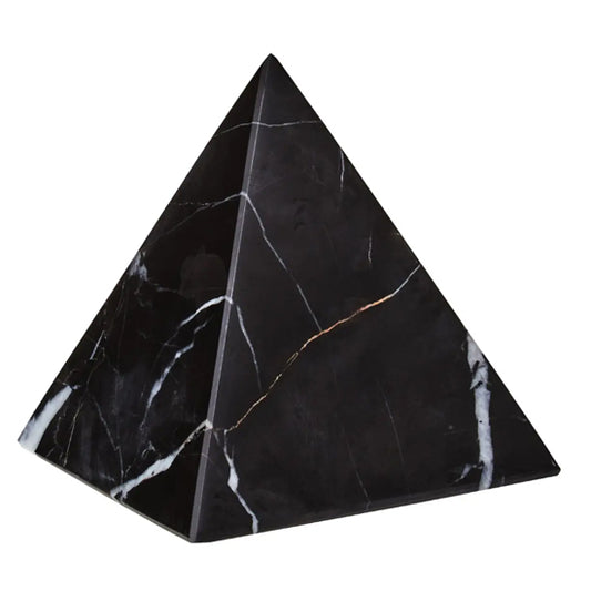 Salmo Marble Pyramid Ornament In Black
