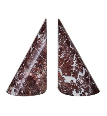 Salmo Marble Set Of 2 Bookends In Red