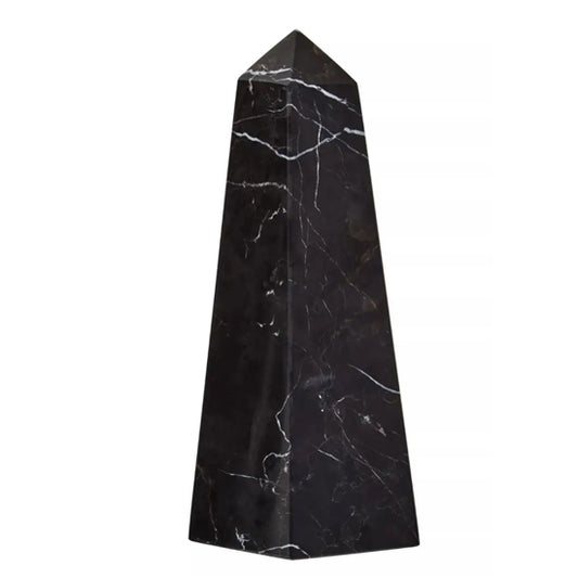 Salmo Small Marble Obelisk In Black