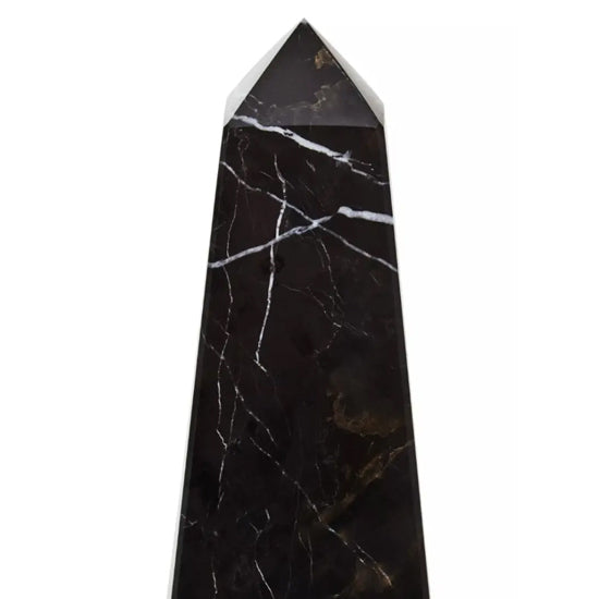 Salmo Small Marble Obelisk In Black