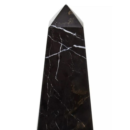 Salmo Small Marble Obelisk In Black