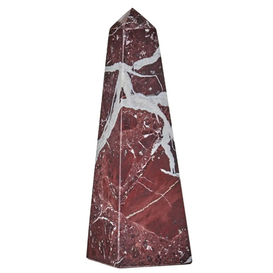 Salmo Small Marble Obelisk In Red