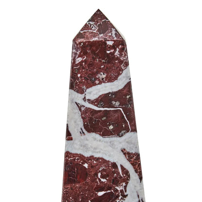 Salmo Small Marble Obelisk In Red
