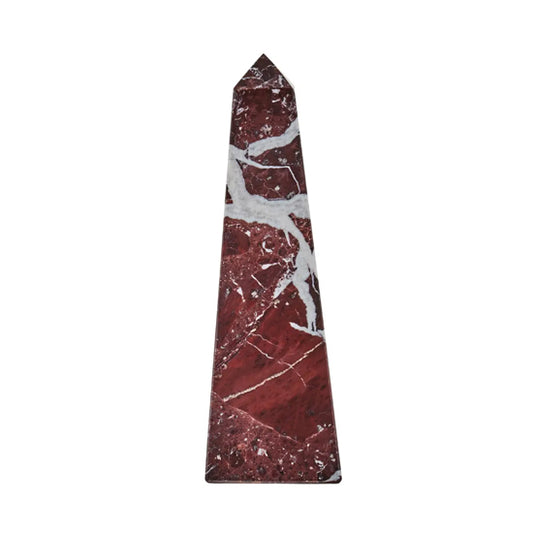 Salmo Small Marble Obelisk In Red