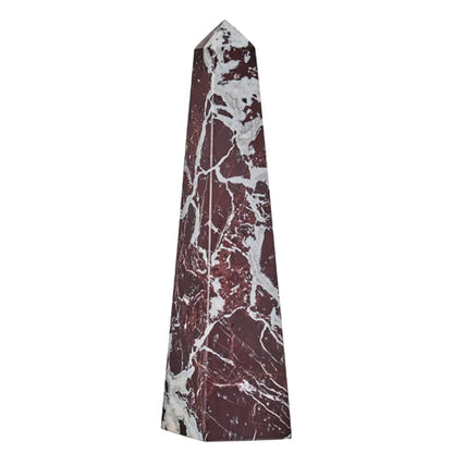 Salmo Large Marble Obelisk In Red