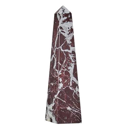 Salmo Large Marble Obelisk In Red