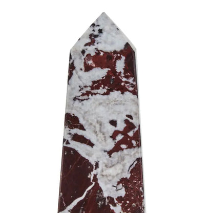 Salmo Large Marble Obelisk In Red