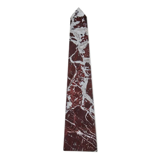 Salmo Large Marble Obelisk In Red