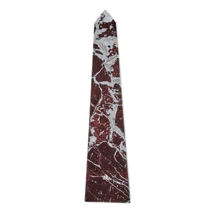 Salmo Large Marble Obelisk In Red