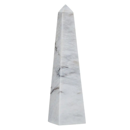 Salmo Large Marble Obelisk In White