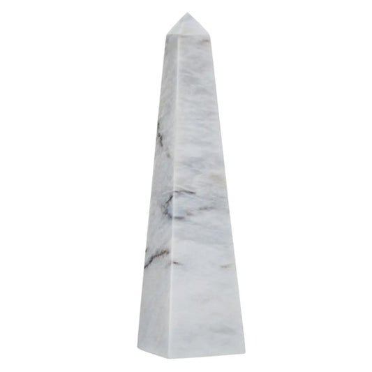 Salmo Large Marble Obelisk In White