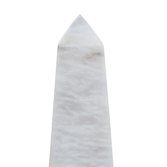 Salmo Large Marble Obelisk In White