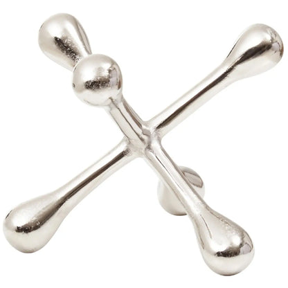 Prato Metal Jack Sculpture In Silver