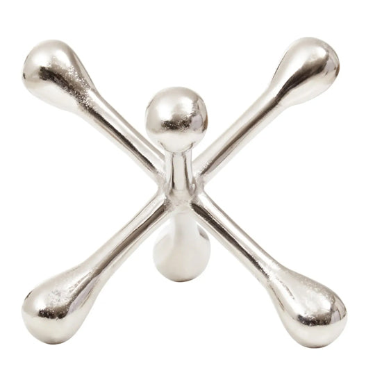 Prato Metal Jack Sculpture In Silver