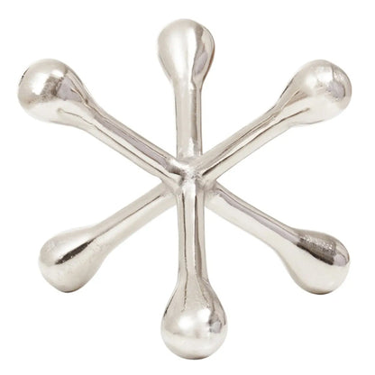 Prato Metal Jack Sculpture In Silver