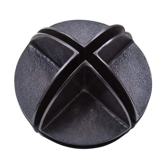 Prato Aluminium Sculpture In Black Nickel