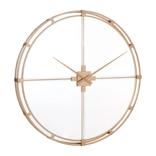 Beauly Acrylic And Metal Wall Clock In Gold