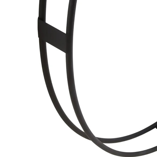 Beauly Metal Dual Ring Wall Clock In Black