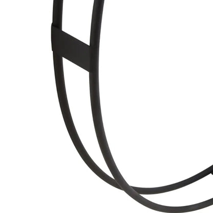 Beauly Metal Dual Ring Wall Clock In Black