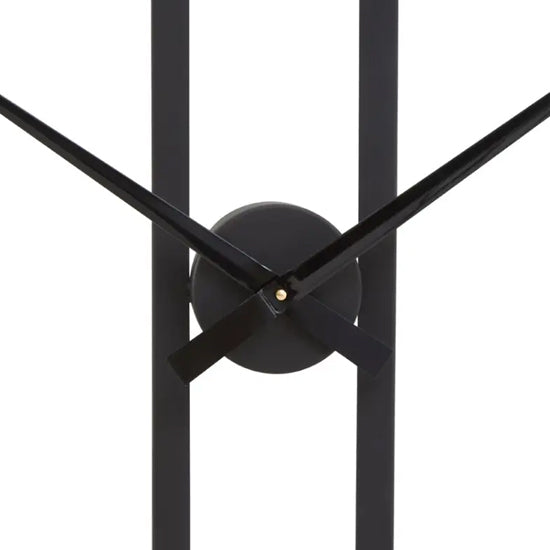 Beauly Metal Dual Ring Wall Clock In Black