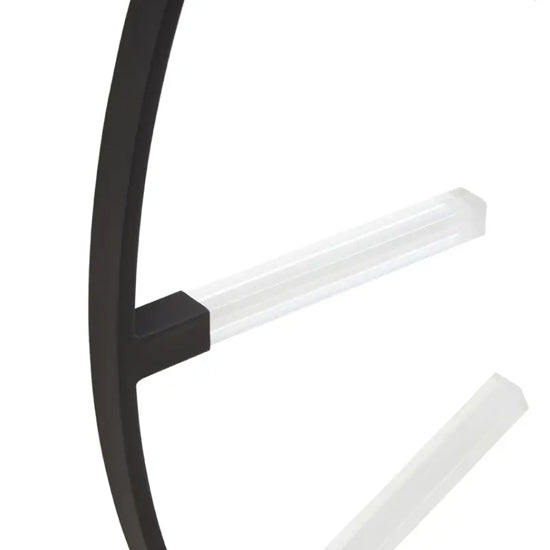 Beauly Round Metal Wall Clock In Black