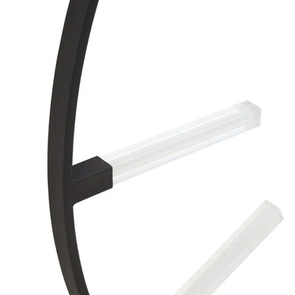 Beauly Round Metal Wall Clock In Black
