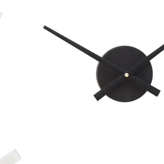 Beauly Round Metal Wall Clock In Black