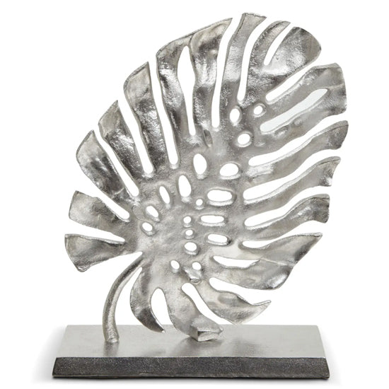 Prato Aluminium Leaf Sculpture In Silver