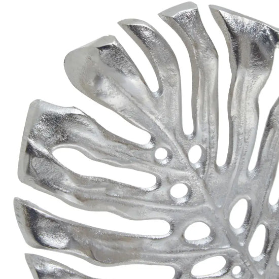 Prato Aluminium Leaf Sculpture In Silver