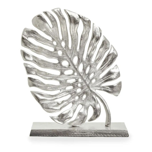 Prato Aluminium Leaf Sculpture In Silver
