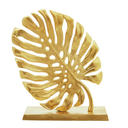 Prato Aluminium Leaf Sculpture In Gold