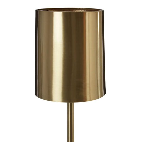 Palais Gold Metal Table Lamp With White Marble Base