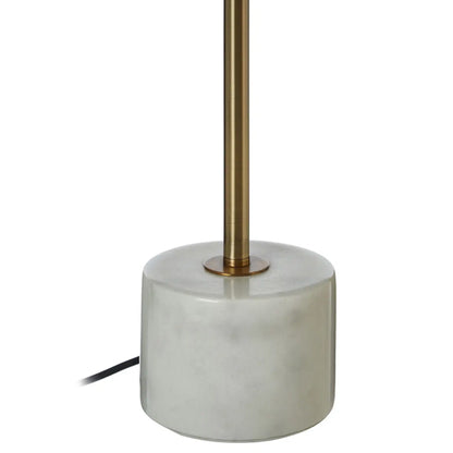Palais Gold Metal Table Lamp With White Marble Base